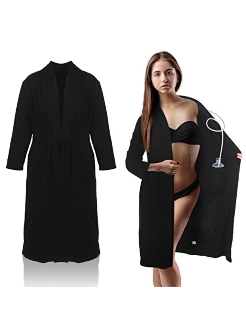 Post Mastectomy Recovery Robe Women Breast Surgery with Internal Pockets